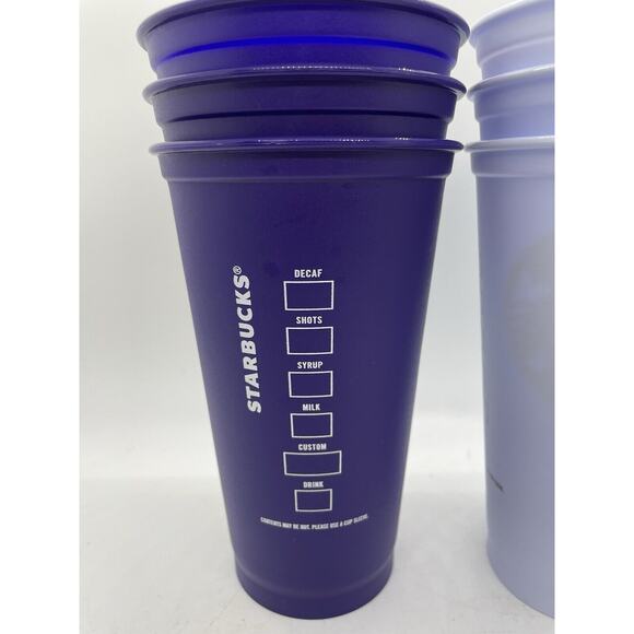 Starbucks UW 16 oz Cold Cup Tumblers Replacements (6) No Straws Or Lids - Picture 3 of 12